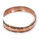 Handmade Certified Authentic Navajo Pure Copper Native American Bracelet 24450-2