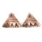 Handmade Certified Authentic Navajo Pure Copper Stud Native American Earrings 24436-4