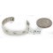 Handmade Bear paw Certified Authentic Navajo .925 Sterling Silver Baby Native American Bracelet 12853-1