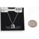 Handmade Certified Authentic Hopi .925 Sterling Silver Pendant Native American Necklace 12859