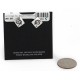 Handmade Certified Authentic Hopi .925 Sterling Silver Stud Native American Earrings 2 12855-5 Handmade Certified Authentic Hopi .925 Sterling Silver Stud Native American Earrings 2 12855-5