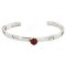 Handmade Certified Authentic Navajo .925 Sterling Silver Natural Carnelian Baby Native American Bracelet 12853-3