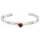 Handmade Certified Authentic Navajo .925 Sterling Silver Natural Carnelian Baby Native American Bracelet 12853-3 Handmade Certified Authentic Navajo .925 Sterling Silver Natural Carnelian Baby Native American Bracelet 12853-3