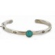 Handmade Certified Authentic Navajo .925 Sterling Silver Natural Turquoise Baby Native American Bracelet 12853-4 Handmade Certified Authentic Navajo .925 Sterling Silver Natural Turquoise Baby Native American Bracelet 12853-4
