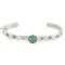 Handmade Certified Authentic Navajo .925 Sterling Silver Natural Turquoise Baby Native American Bracelet 12853-7