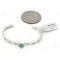 Handmade Certified Authentic Navajo .925 Sterling Silver Natural Turquoise Baby Native American Bracelet 12853-7