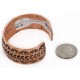 Handmade Certified Authentic Navajo Pure Copper Native American Bracelet 1 24454