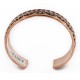 Handmade Certified Authentic Navajo Pure Copper Native American Bracelet 1 24454