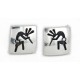 Handmade Kokopelli Certified Authentic Hopi .925 Sterling Silver Stud Native American Earrings 12855-2 Handmade Kokopelli Certified Authentic Hopi .925 Sterling Silver Stud Native American Earrings 12855-2