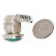 925 Sterling Silver Handmade Certified Authentic Navajo Natural Turquoise Native American Ring  24428-2