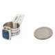 925 Sterling Silver Handmade Certified Authentic Navajo Natural Lapis Native American Ring  12627