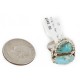 .925 Sterling Silver Handmade Certified Authentic Navajo Natural Turquoise Native American Ring 1 17002-3 .925 Sterling Silver Handmade Certified Authentic Navajo Natural Turquoise Native American Ring 1 17002-3
