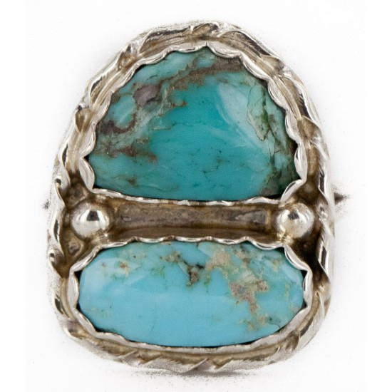 .925 Sterling Silver Handmade Certified Authentic Navajo Natural Turquoise Native American Ring 1 17002-3 .925 Sterling Silver Handmade Certified Authentic Navajo Natural Turquoise Native American Ring 1 17002-3