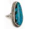 .925 Sterling Silver Handmade Navajo Natural Turquoise Native American Ring 16938