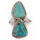.925 Sterling Silver Handmade Certified Authentic Navajo Natural Turquoise Native American Ring 17002-8 .925 Sterling Silver Handmade Certified Authentic Navajo Natural Turquoise Native American Ring 17002-8
