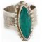 925 Sterling Silver Handmade Navajo Natural Turquoise Native American Ring 24428-2