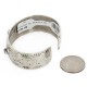 Handmade Certified Authentic Navajo Pure Nickel Native American Bracelet Natural Turquoise 1 12861-1