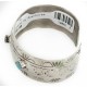 Handmade Certified Authentic Navajo Pure Nickel Native American Bracelet Natural Turquoise 1 12861-1