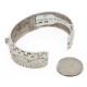 Handmade Certified Authentic Navajo Pure Nickel Native American Bracelet Natural Turquoise 12861-3