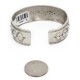 Handmade Certified Authentic Navajo Pure Nickel Native American Bracelet Natural Turquoise 2 12861-2