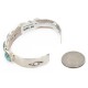 Handmade Certified Authentic Nuggets Navajo .925 Sterling Silver Natural Turquoise Native American Bracelet 1 12798-2