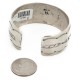 Handmade Certified Authentic Robert Littel Navajo Nickel Natural Turquoise Native American Bracelet 12784-1-0