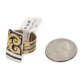 Rare 12kt Gold Filled 925 Sterling Silver Handmade Certified Authentic Navajo Native American Ring 12621-1 Rare 12kt Gold Filled 925 Sterling Silver Handmade Certified Authentic Navajo Native American Ring 12621-1