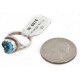 925 Sterling Silver Handmade Certified Authentic Navajo Natural Turquoise Native American Ring  12512