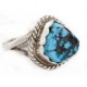 925 Sterling Silver Handmade Certified Authentic Navajo Natural Turquoise Native American Ring  12512