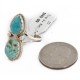 .925 Sterling Silver Handmade Certified Authentic Navajo Natural Turquoise Native American Ring 17002-1 .925 Sterling Silver Handmade Certified Authentic Navajo Natural Turquoise Native American Ring 17002-1
