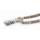 Certified Authentic Navajo .925 Sterling Silver Graduated Melon Shell and Turquoise Native American Necklace 16051-2