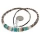 Navajo .925 Sterling Silver Graduated Melon Shell Native American Necklace 15917-0