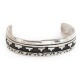 Handmade Certified Authentic Mountain Navajo .925 Sterling Silver Baby Native American Bracelet 12505
