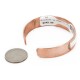 Handmade Certified Authentic Navajo Pure .925 Sterling Silver and Copper Native American Bracelet 12703-11