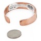 Handmade Certified Authentic Navajo Pure .925 Sterling Silver and Copper Native American Bracelet 12703-11