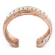 Handmade Feather Certified Authentic Navajo Pure .925 Sterling Silver and Copper Native American Bracelet 12839-1