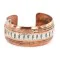 Handmade Feather Navajo Pure .925 Sterling Silver and Copper Native American Bracelet 12839-1 Handmade Feather Navajo Pure .925 Sterling Silver and Copper Native American Bracelet 12839-1