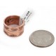 Pure Copper Handmade Certified Authentic Navajo Native American Ring  16996-2