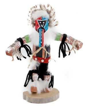 $130 Handmade Certified Authentic Hopi Old man Native American Kachina 19141