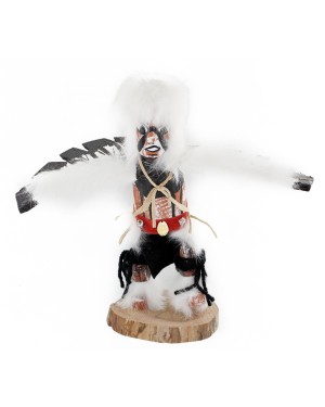 $150 Handmade Certified Authentic Hopi Eagle Native American Kachina  19142