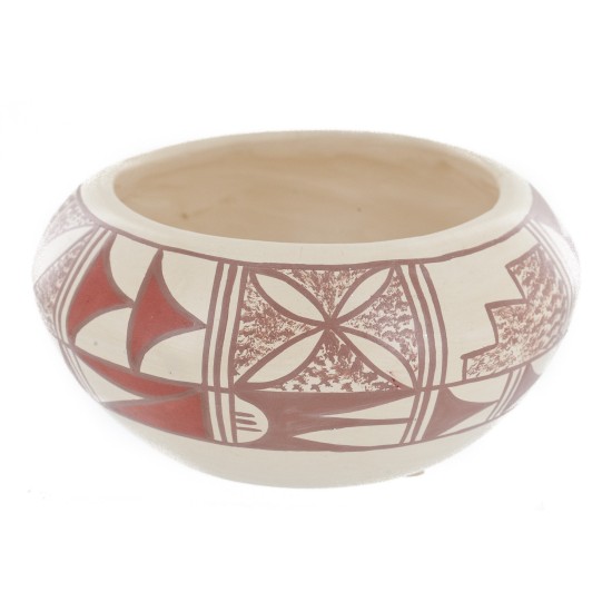 $150 Handmade Handpainted Certified Authentic Hopi R.Tsinnij Keams Canyon Native American Pottery 102494-10