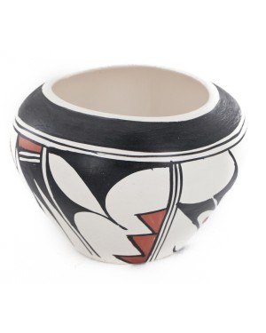 $200 Handmade Handpainted Certified Authentic Hopi R.Tsinnij Keams Canyon Native American Pottery 102494-3