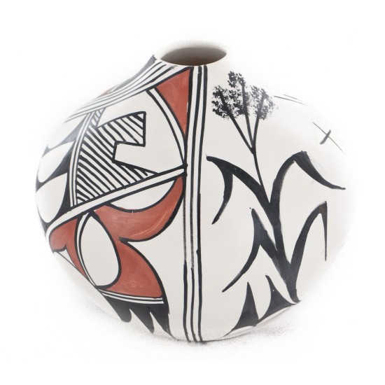 $300 Handmade Handpainted Certified Authentic Hopi R.Tsinnij Keams Canyon Native American Pottery 102494