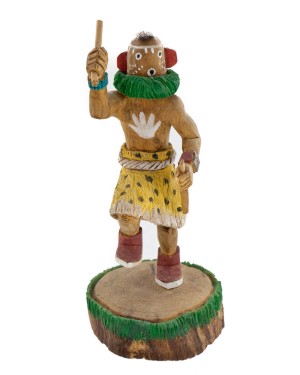 $770 Handmade Certified Authentic Hopi Old Oraibi Mastop Fertility Spirit Native American Kachina 10895