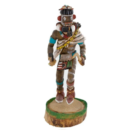 Handmade Hopi Old Oraibi Left Hand Native American Kachina 10877 Handmade Hopi Old Oraibi Left Hand Native American Kachina 10877