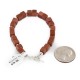 Certified Authentic Navajo Natural Goldstone Link Native American Bracelet 12742-111