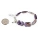 Certified Authentic Navajo Natural Amethyst Link Native American Bracelet 12742-108 Certified Authentic Navajo Natural Amethyst Link Native American Bracelet 12742-108