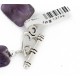 Certified Authentic Navajo Natural Amethyst Link Native American Bracelet 12742-108 Certified Authentic Navajo Natural Amethyst Link Native American Bracelet 12742-108