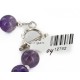 Certified Authentic Navajo Natural Amethyst Link Native American Bracelet 1 12742-114