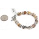 Certified Authentic Navajo Natural Jasper Link Native American Bracelet 12742-103